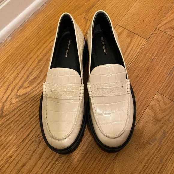 REFORMATION AGNES CROC CHUNKY LOAFER - Picture 5 of 7